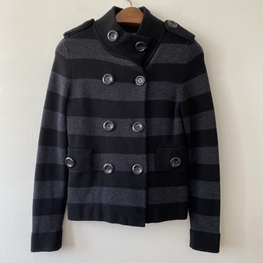 Banana Republic Black Merino Wool Sweater Sz S